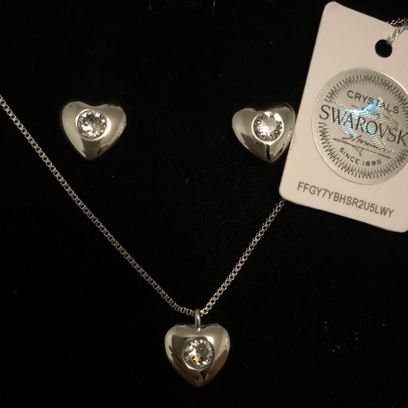 Nic & Syd Petite Crystal Heart Pendant - Picture 2 of 3